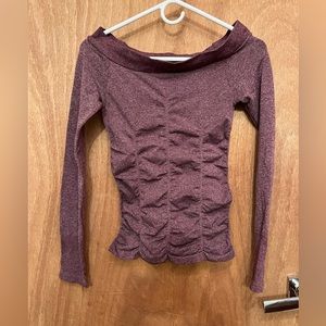 BCBG maxazria maroon top